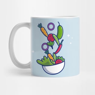 Vegetable Salad Cartoon Mug